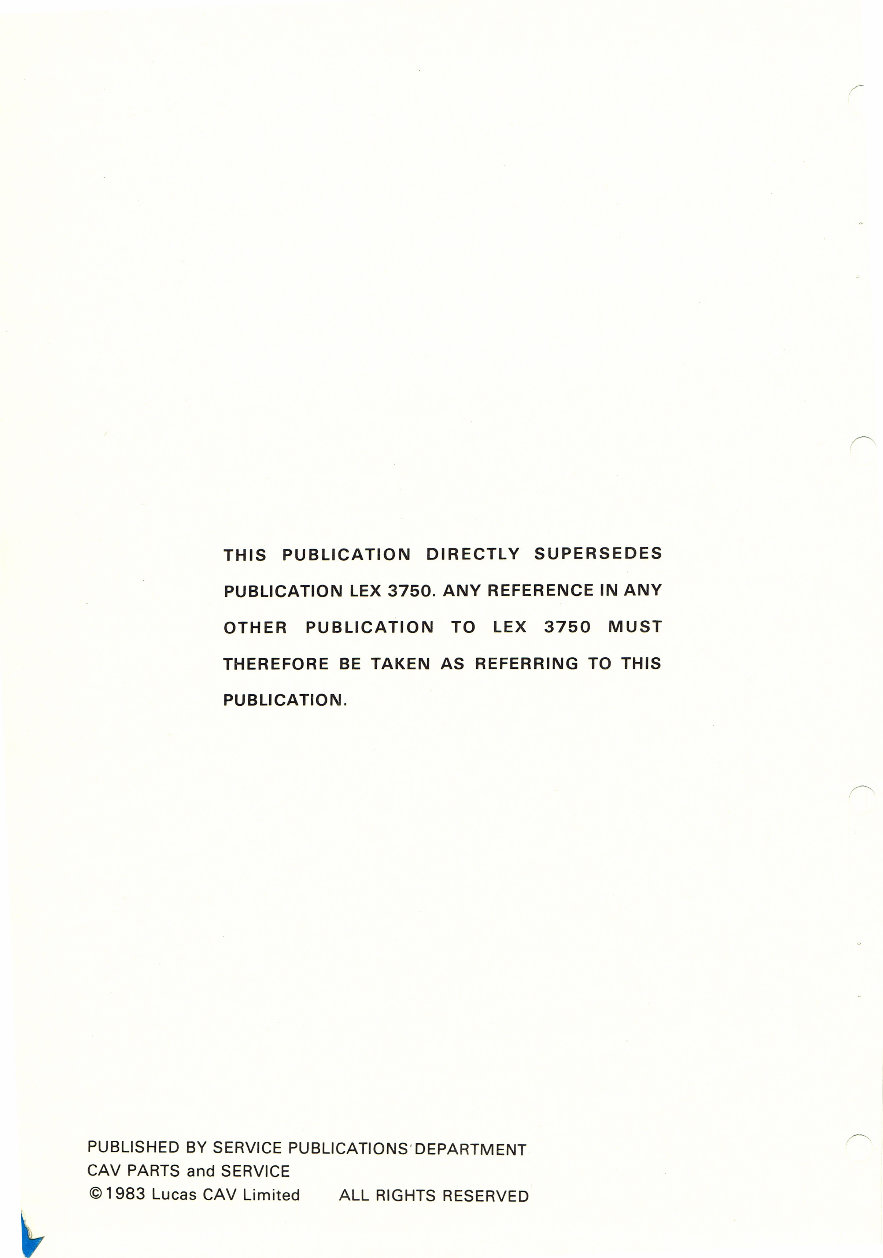 Cav Rotodiesel DPA Pumps Service Test Data preview img 2