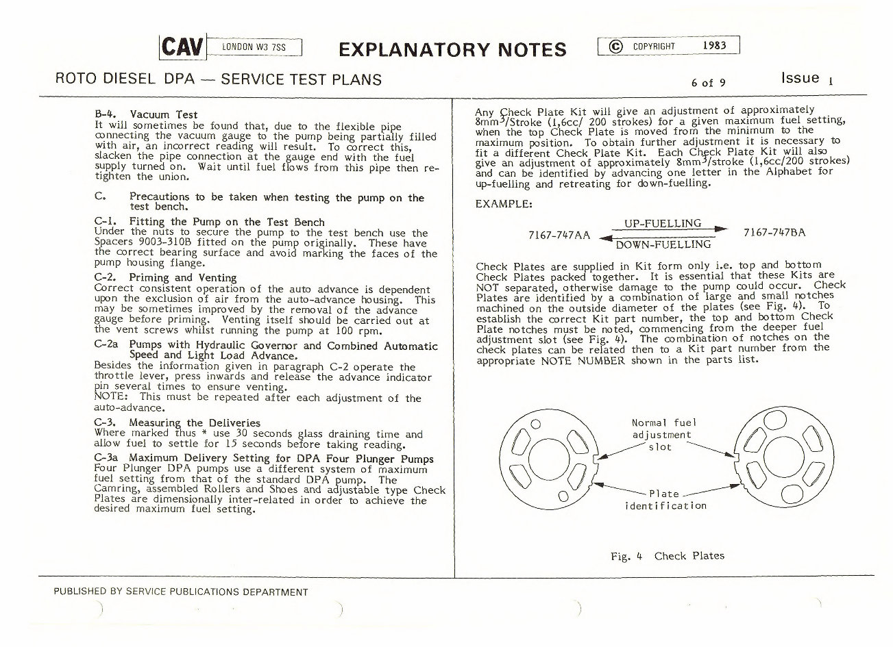 Cav Rotodiesel DPA Pumps Service Test Data preview img 8
