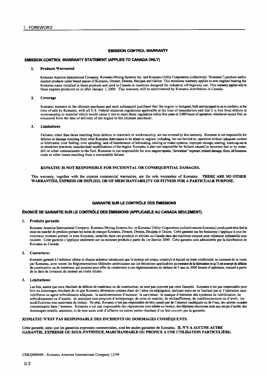 KOMATSU PC40-7 Excavator Operation & Maintenance Manual preview img 3