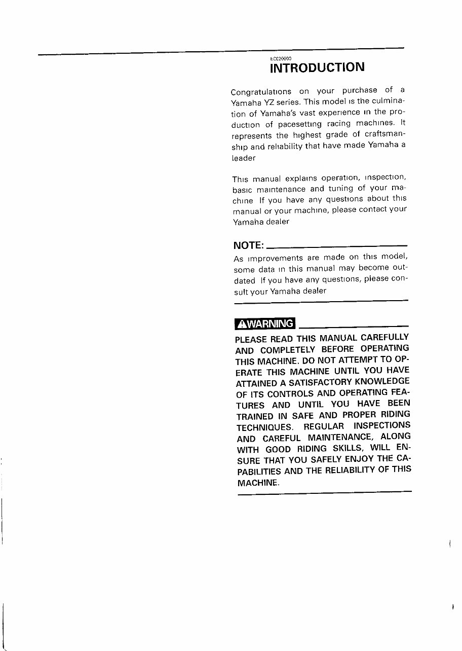 1999 Yamaha YZ250 OEM Service & Repair Manual preview img 5