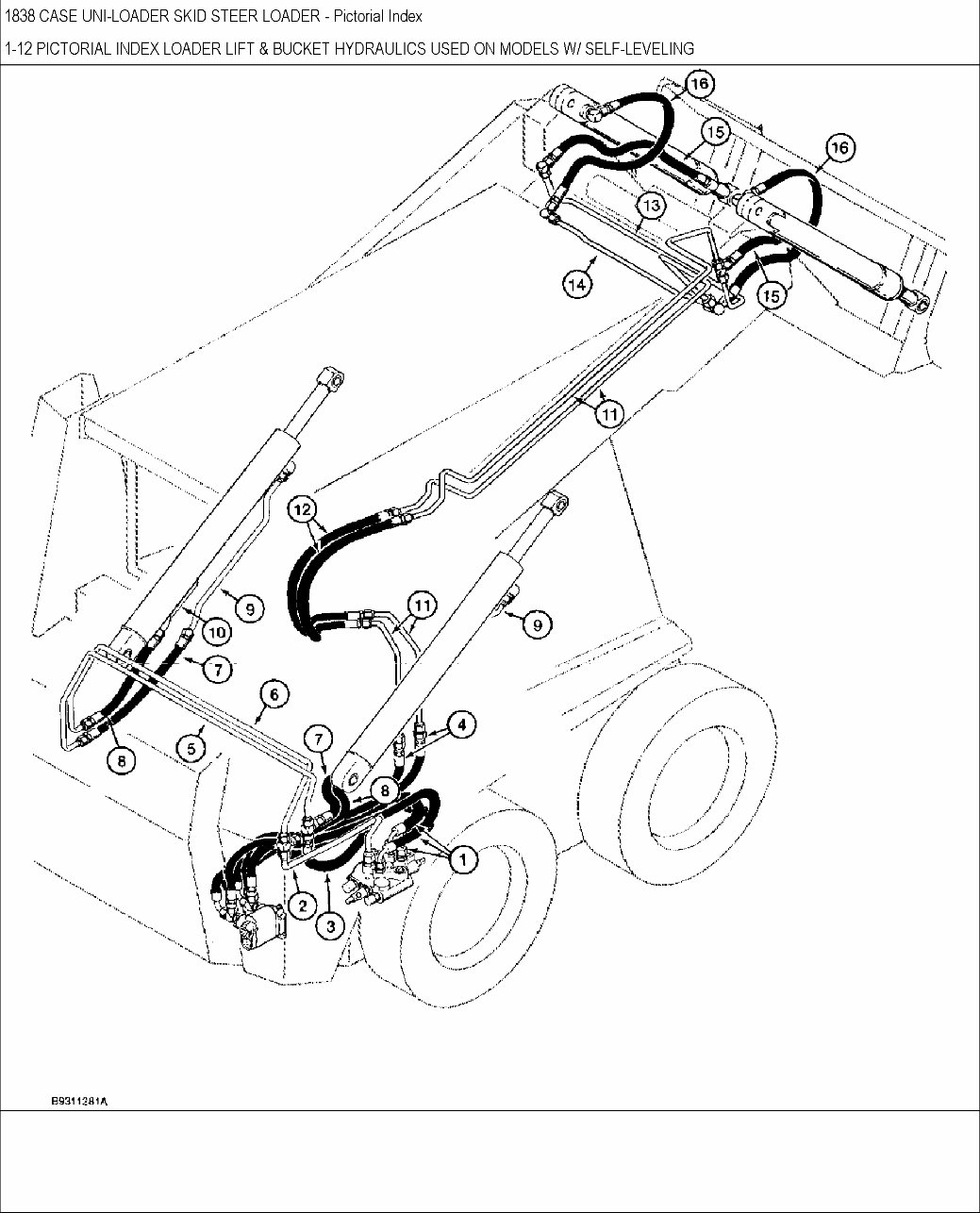 CASE 1838 Skid Steer Loader Parts Catalog Manual preview img 7