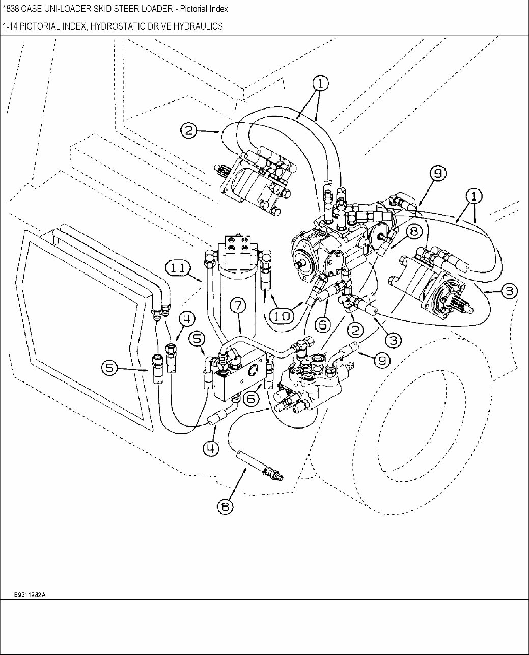 CASE 1838 Skid Steer Loader Parts Catalog Manual preview img 9