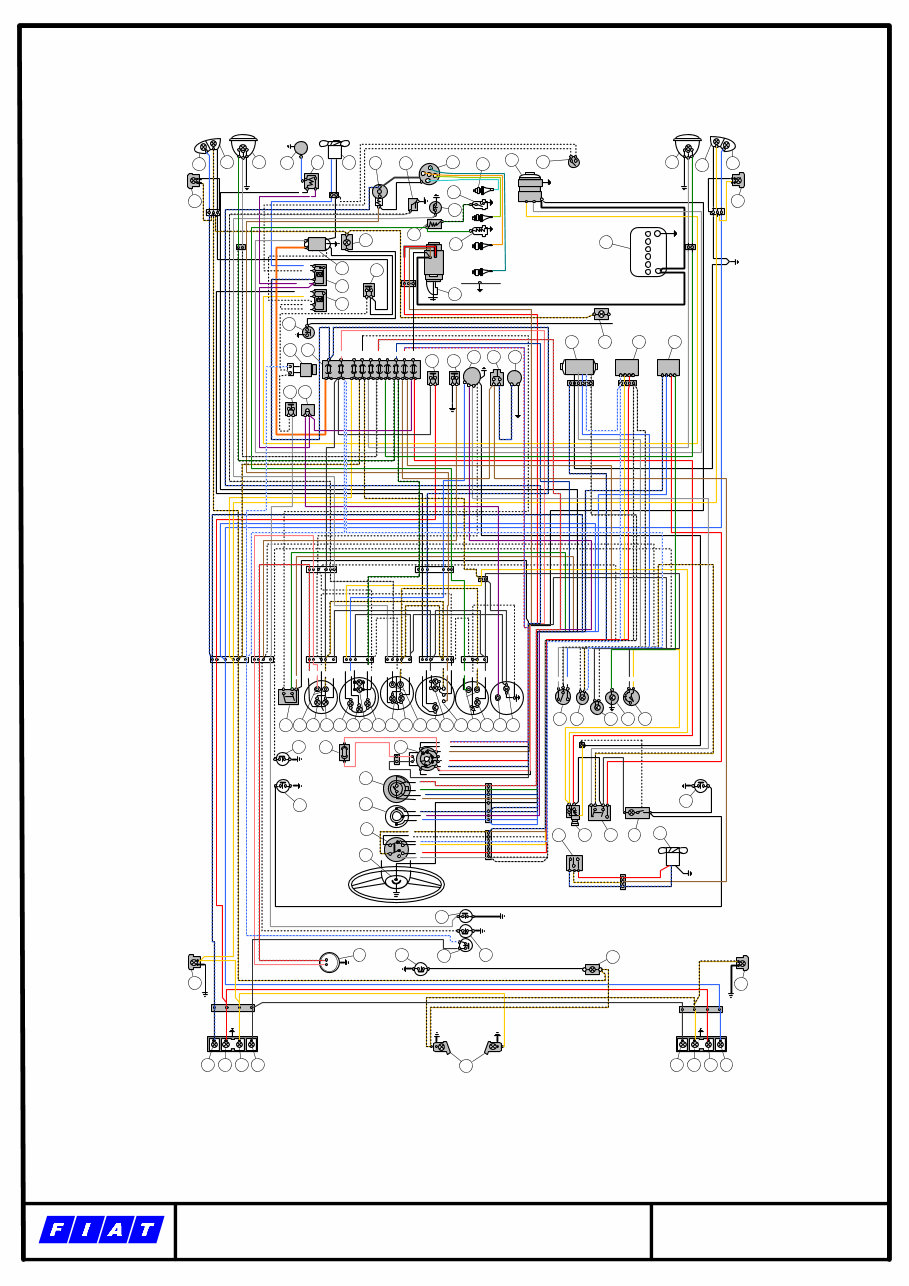 1969-1974 Fiat Spider 124 BS Electrical Wiring Diagram Manual preview img 6