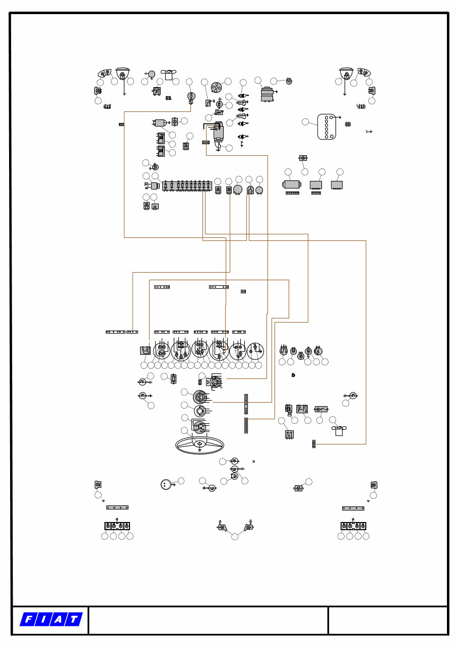 1969-1974 Fiat Spider 124 BS Electrical Wiring Diagram Manual preview img 9