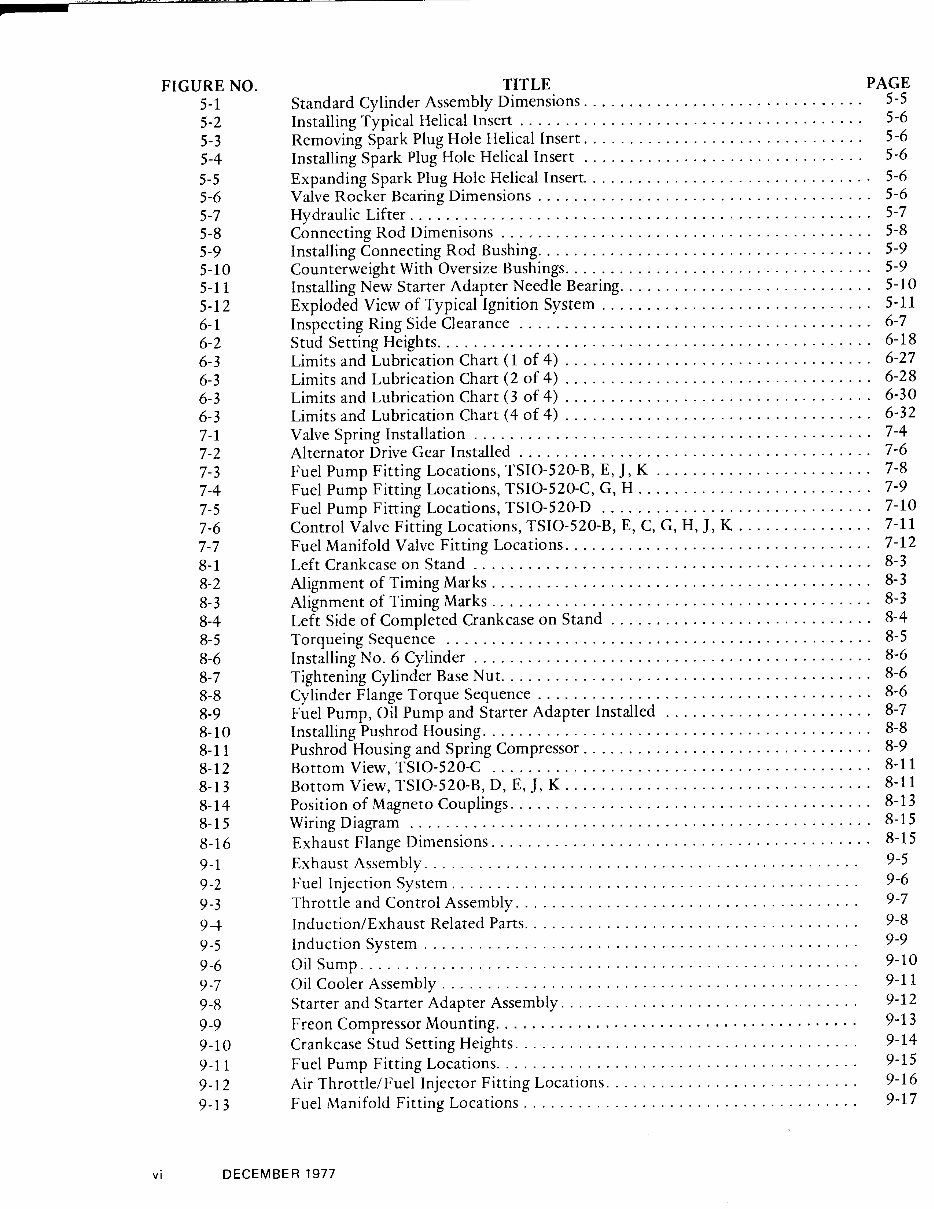 Continental Aircraft Engine TSIO-520 Overhaul Manual preview img 7