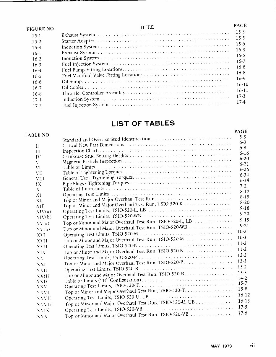 Continental Aircraft Engine TSIO-520 Overhaul Manual preview img 8
