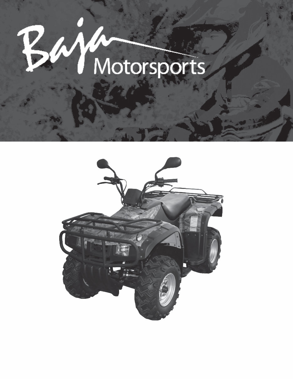 BAJA WILDERNESS WD250U ATV Service Repair Manual preview img 1