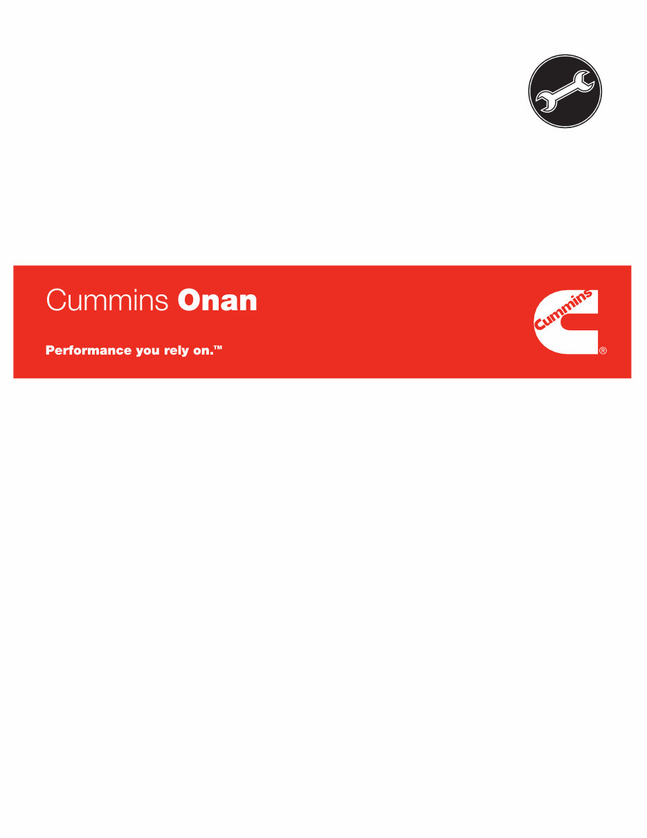 Cummins Onan KV/KVC/KVD RV Mobile Generator Sets OEM Service & Repair Manual preview img 1