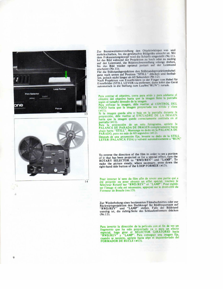 KEYSTONE ZOOM 2500 DUAL 8 PROJECTOR Manual preview img 10