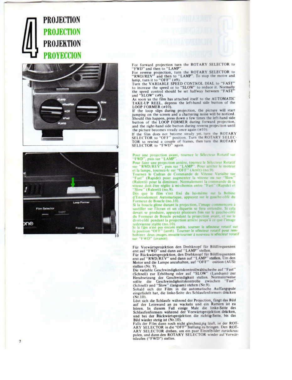 KEYSTONE ZOOM 2500 DUAL 8 PROJECTOR Manual preview img 8