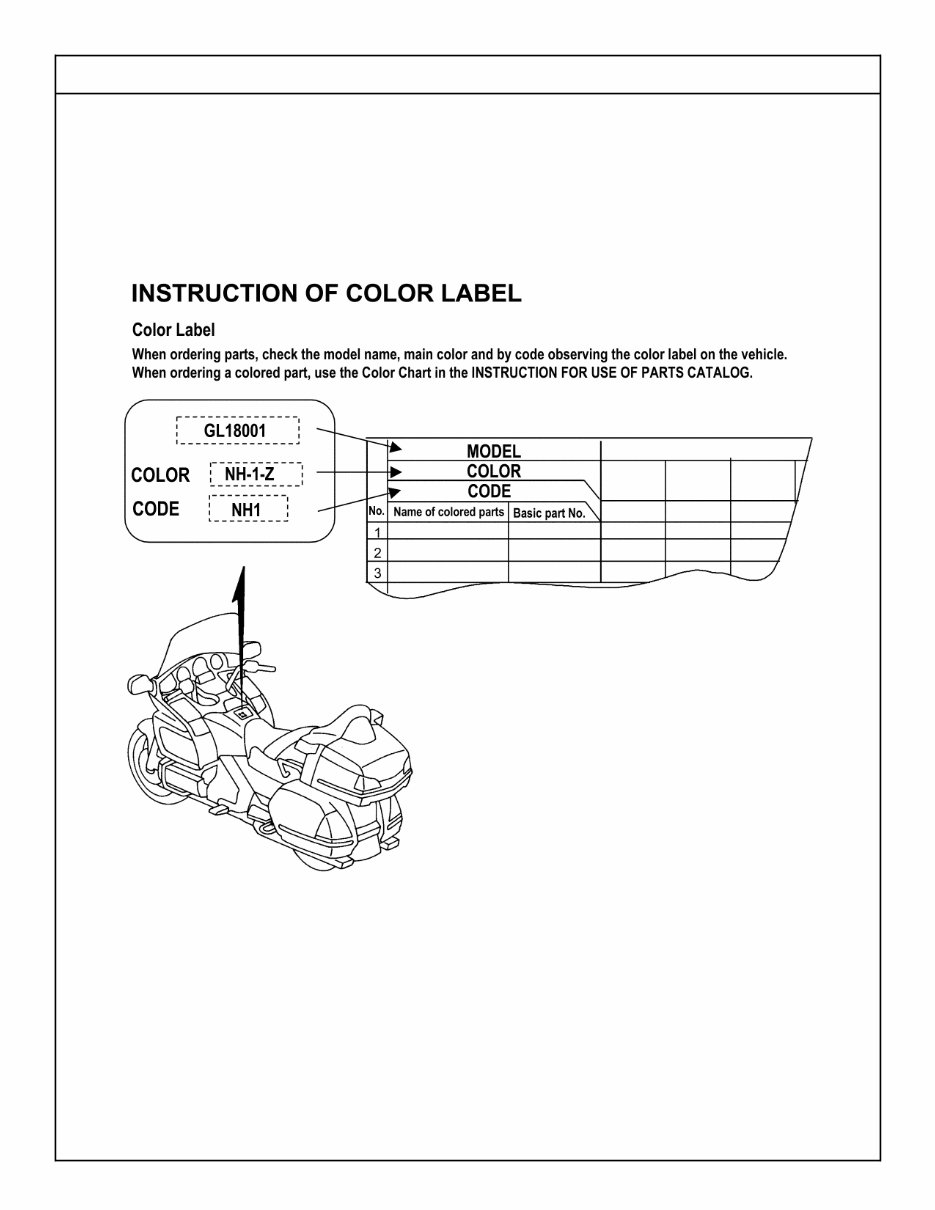 HONDA GOLDWING GL1800 parts catalog english access preview img 6