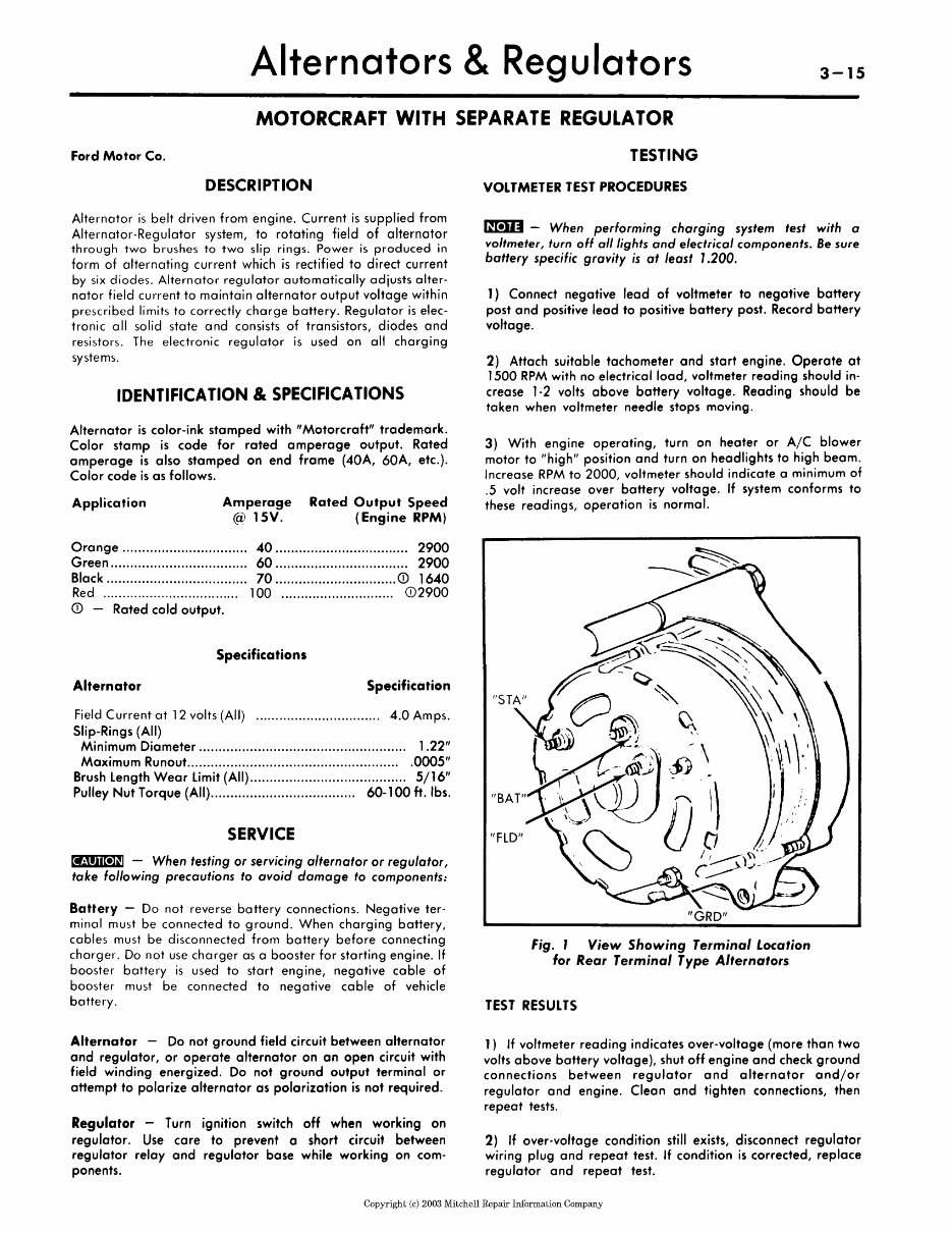 1984 Mercury Grand Marquis Service & Repair Manual preview img 1