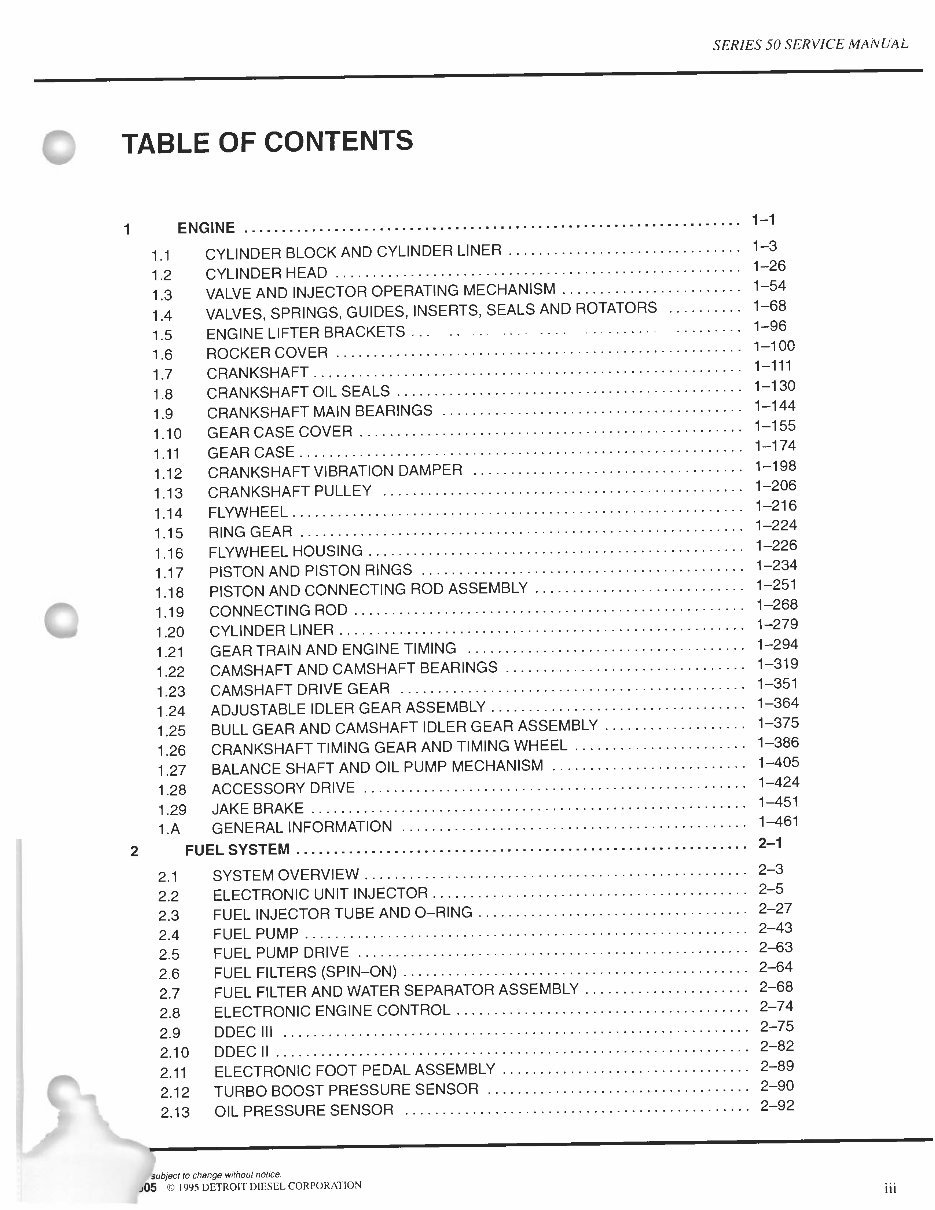 Detroit Diesel Series 50 Engine Workshop Shop Service Manual preview img 5