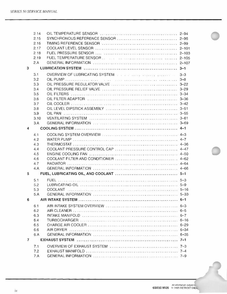 Detroit Diesel Series 50 Engine Workshop Shop Service Manual preview img 6