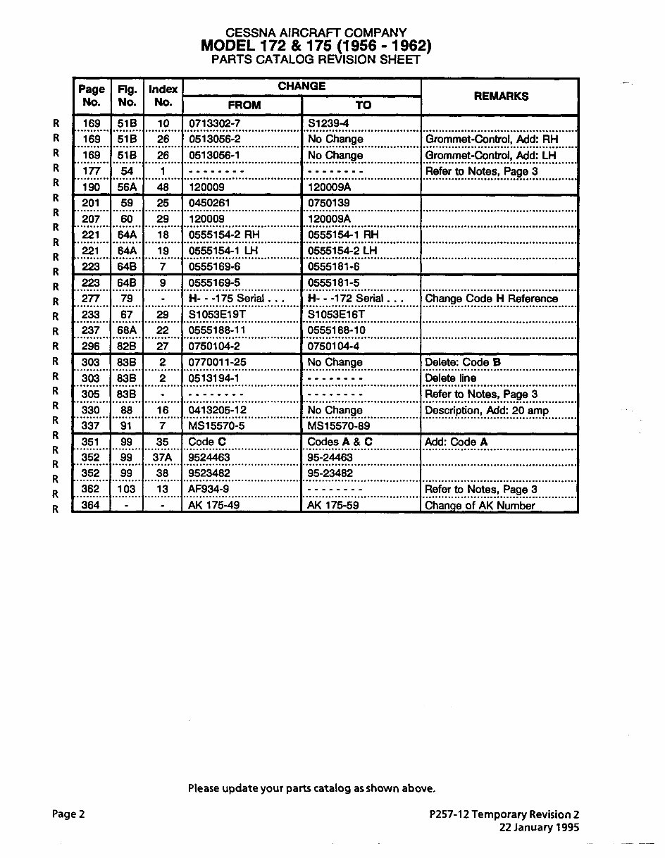 1956-1962 Cessna 172, 175 Parts Catalog preview img 6