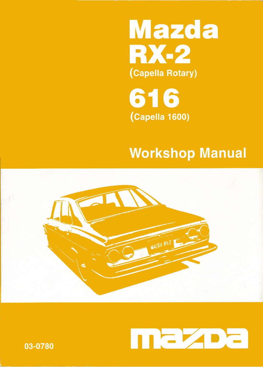 1970-1977 Mazda Capella Rx2 Service & Repair Manual preview img 1