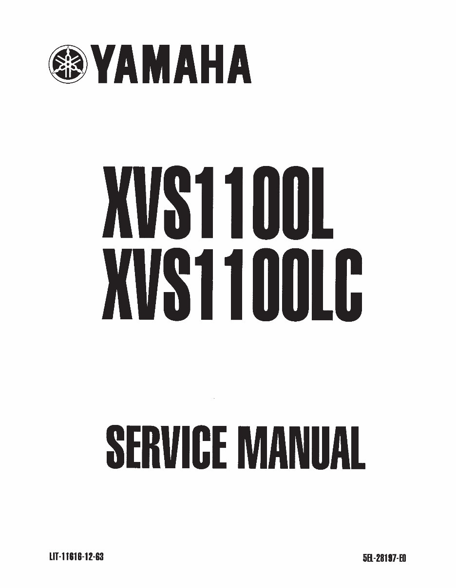 1999-2005 Yamaha XVS1100 Service & Repair Manual preview img 1