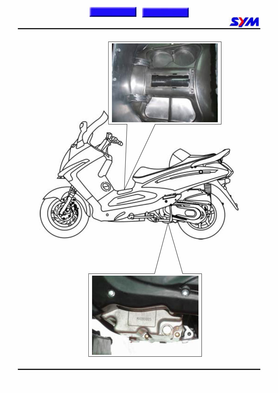 SYM RV250 GTS250 and Joymax 250 Service manual preview img 5