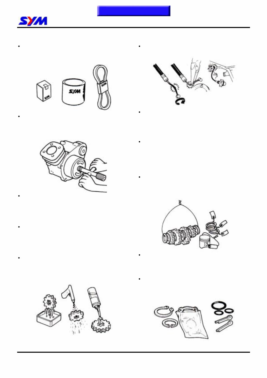SYM RV250 GTS250 and Joymax 250 Service manual preview img 8