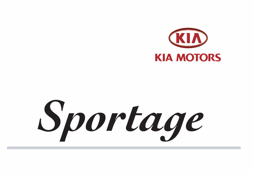 2001 KIA Sportage Owners Manual preview img 1