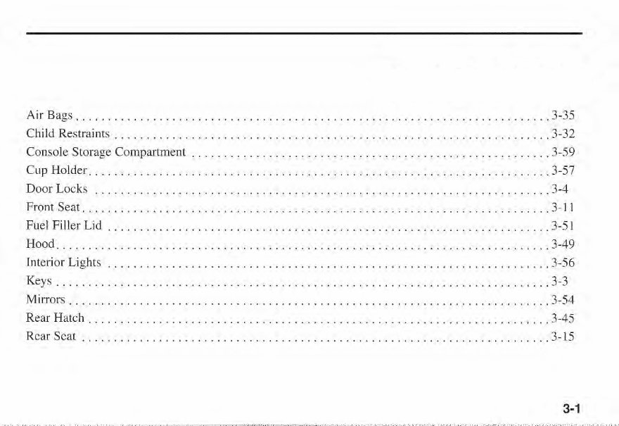 2001 KIA Sportage Owners Manual preview img 10