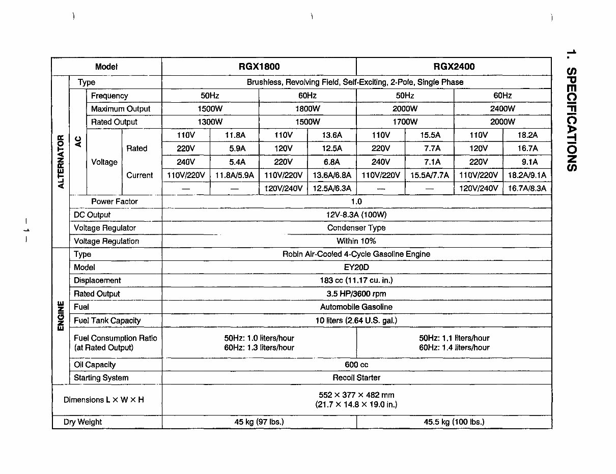 Subaru Robin Generators Technician / Service Manual preview img 4