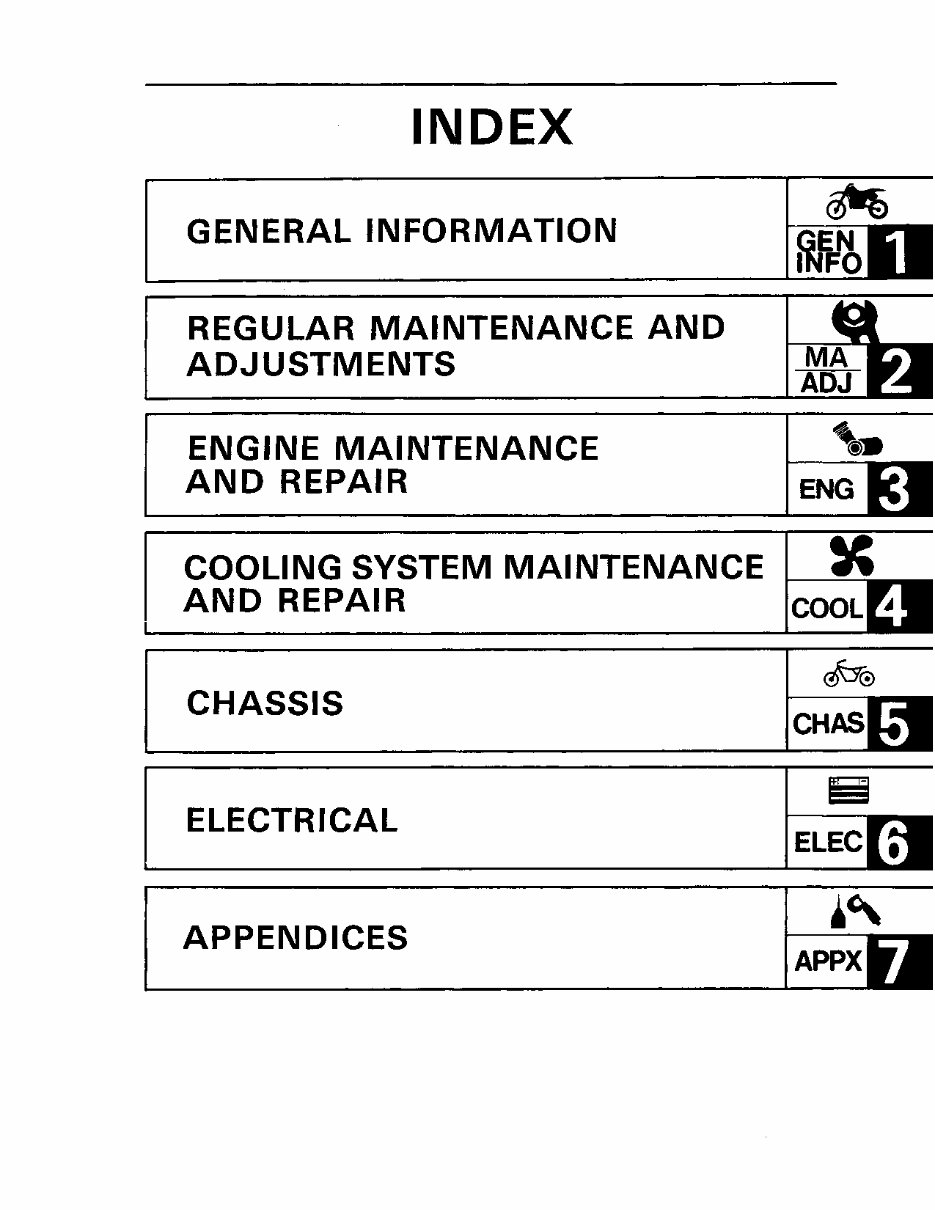 1989 Yamaha YZ250 YZ 250 2-Stroke Service & Repair Manual preview img 2