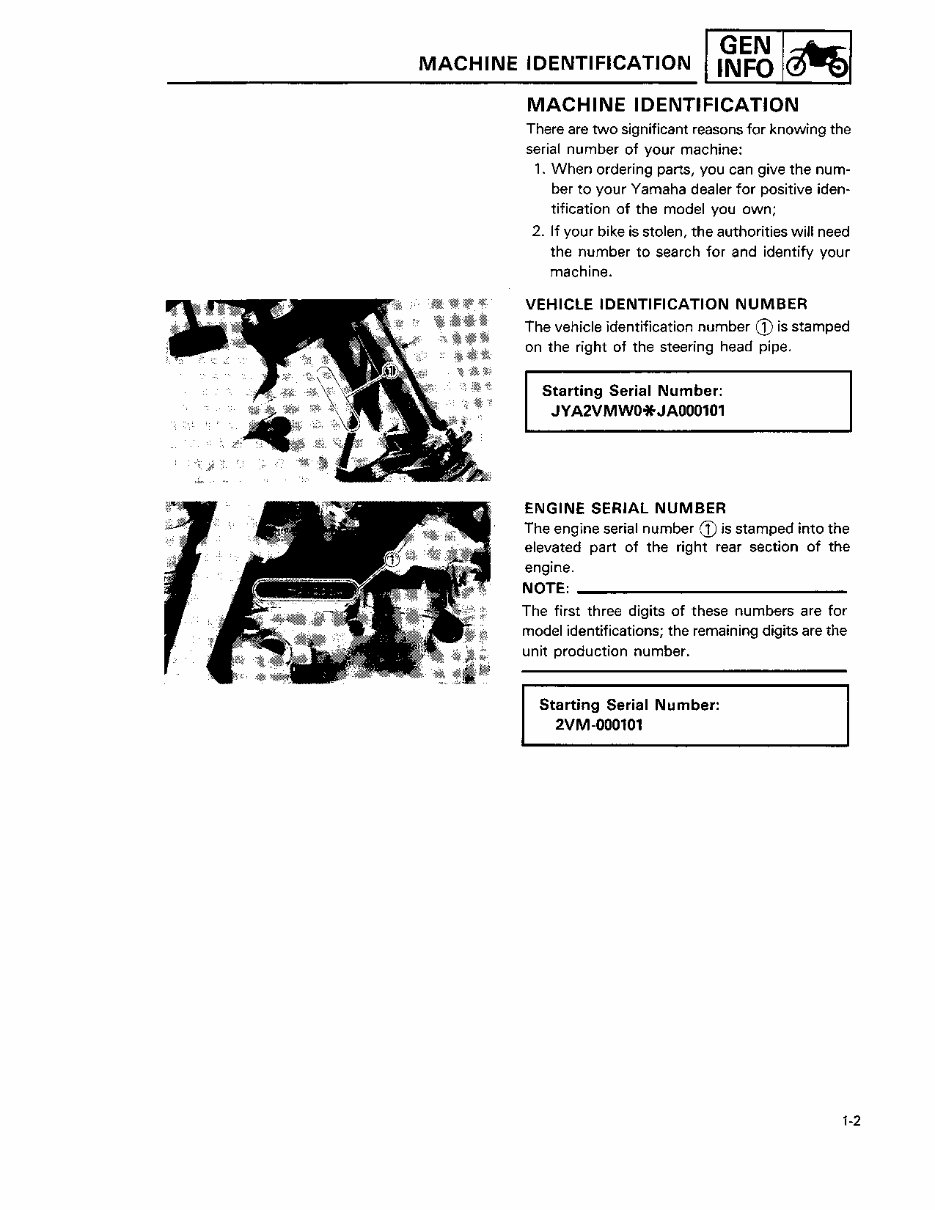 1989 Yamaha YZ250 YZ 250 2-Stroke Service & Repair Manual preview img 5