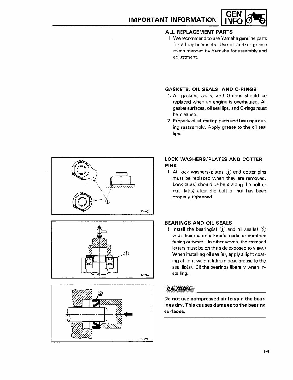 1989 Yamaha YZ250 YZ 250 2-Stroke Service & Repair Manual preview img 7