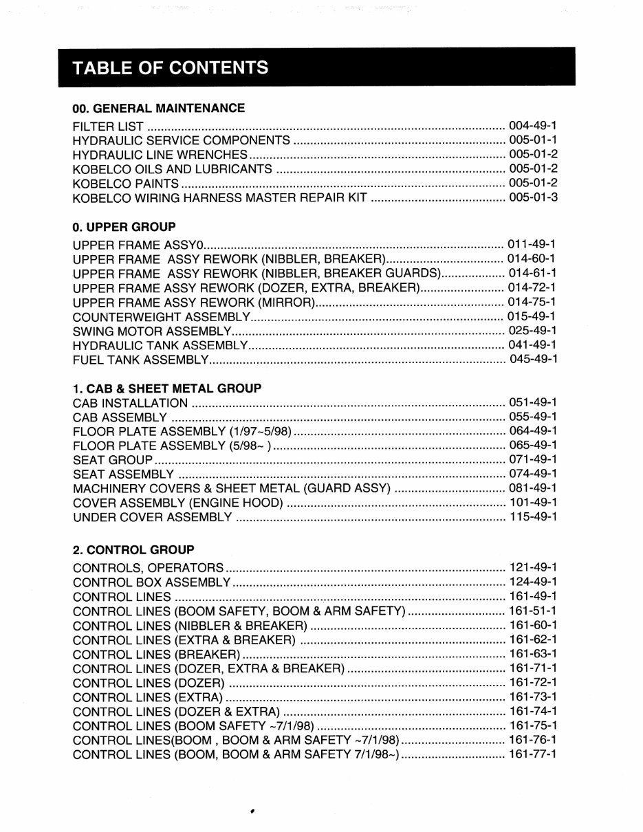 Kobelco SK130LC MARK IV Hydraulic Exavator Illustrated Parts List Manual - After Serial Number YPU2001; With CUMMINS Diesel Engi preview img 9