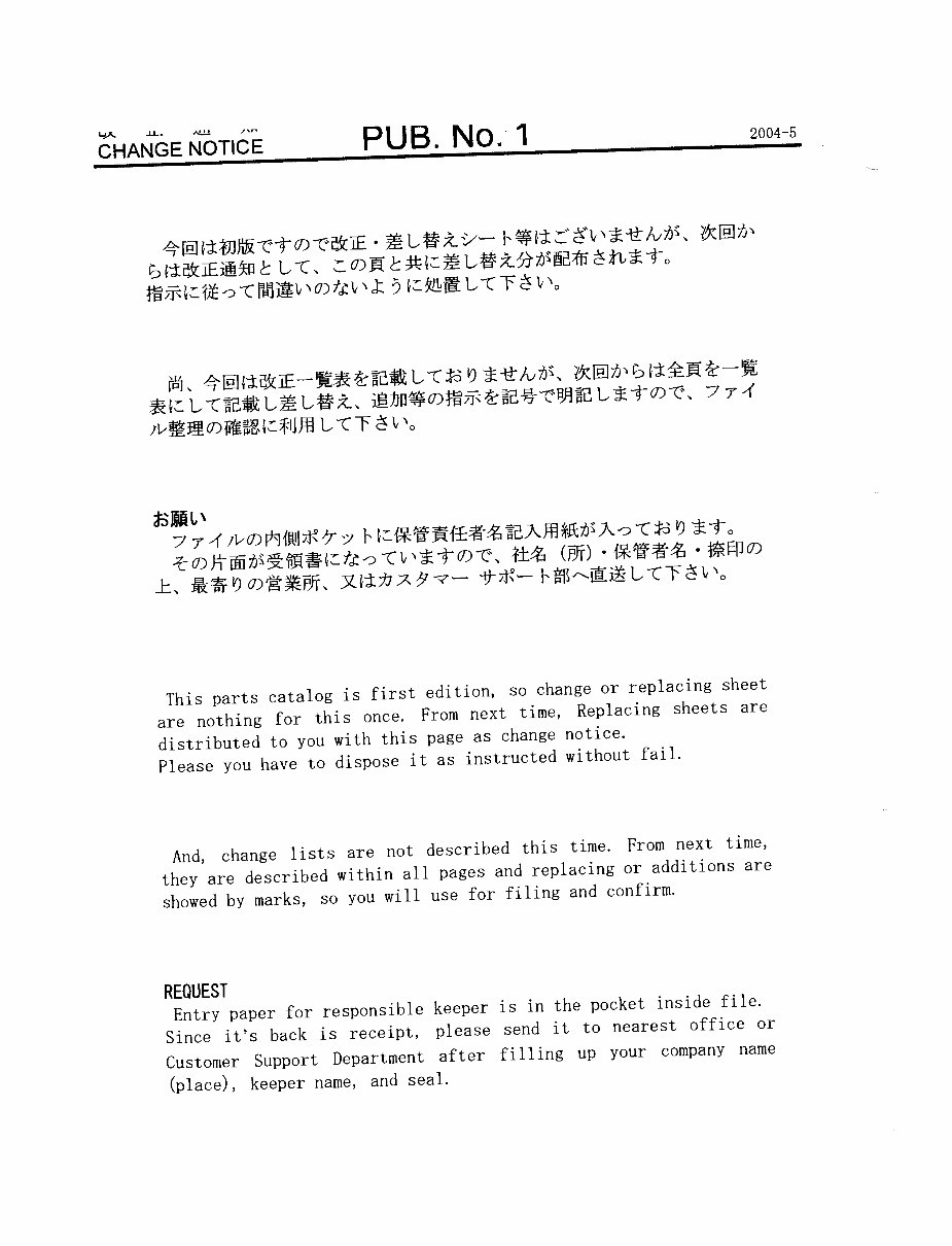 IHI 65NX Hydraulic Excavator Parts Manual preview img 2