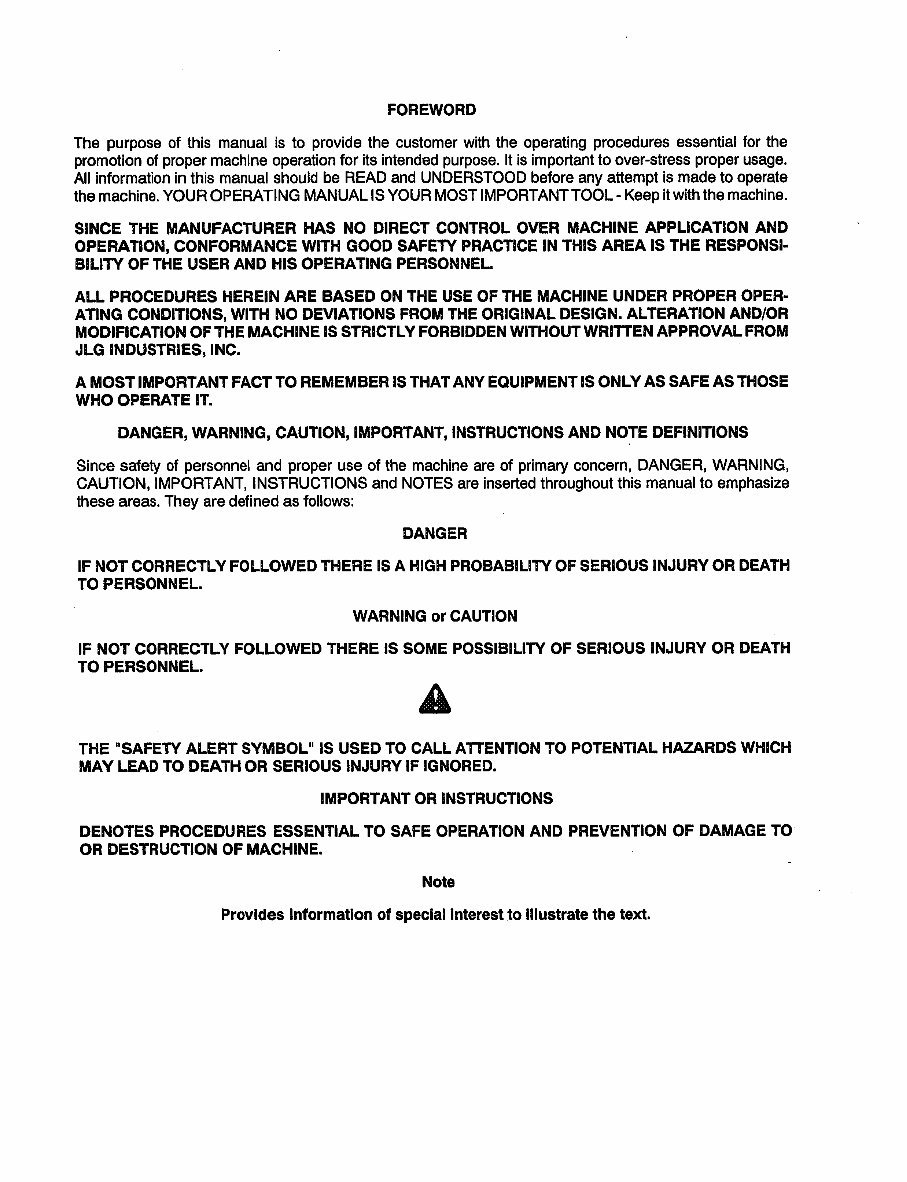 JLG CM2033, CM2046, CM2033, CM2546, CM2558 Models Complete Workshop Service Repair Manual preview img 2