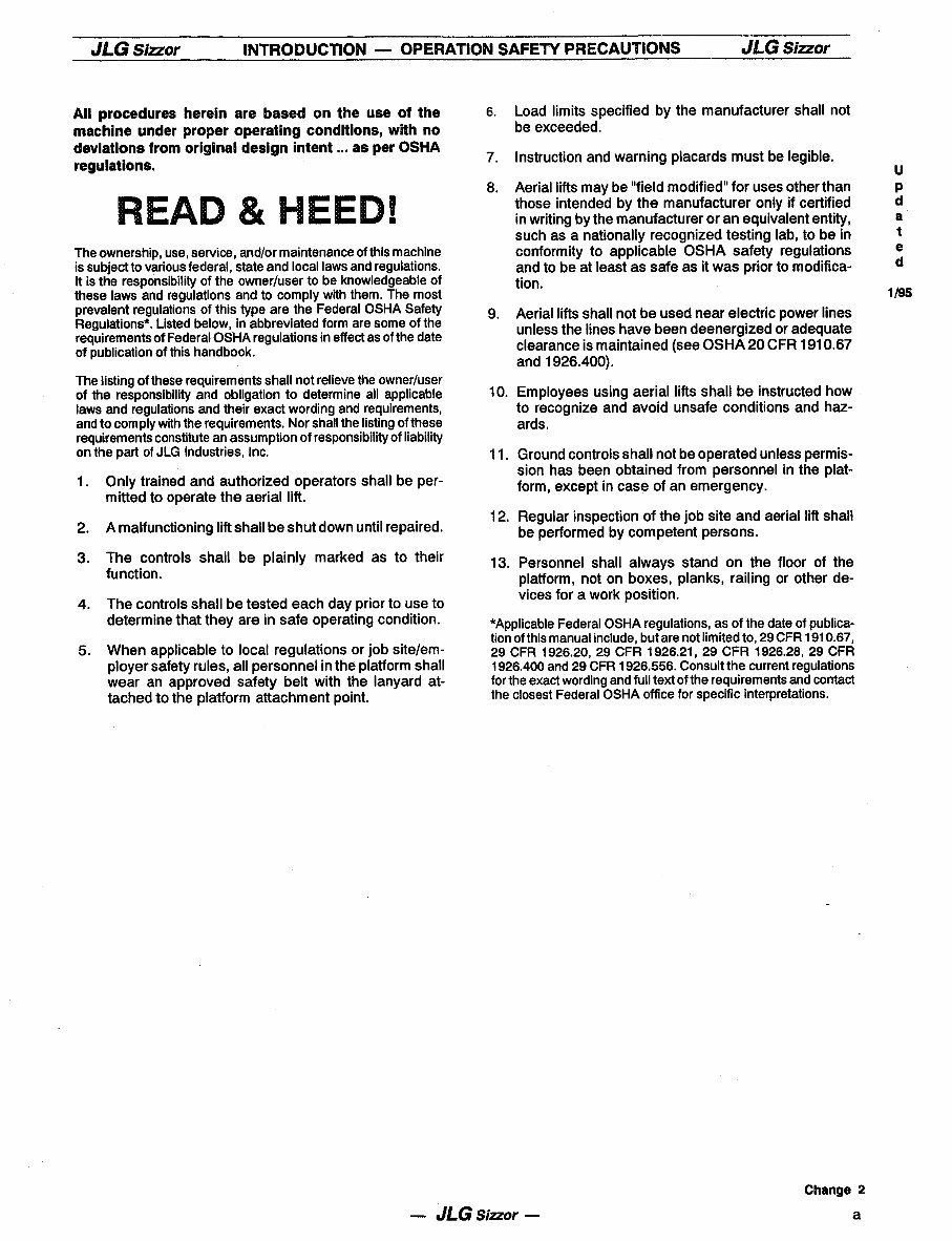 JLG CM2033, CM2046, CM2033, CM2546, CM2558 Models Complete Workshop Service Repair Manual preview img 3