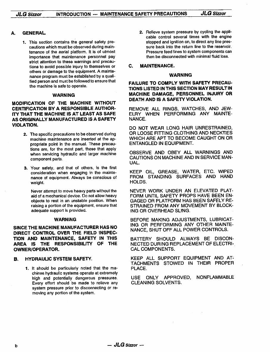 JLG CM2033, CM2046, CM2033, CM2546, CM2558 Models Complete Workshop Service Repair Manual preview img 4