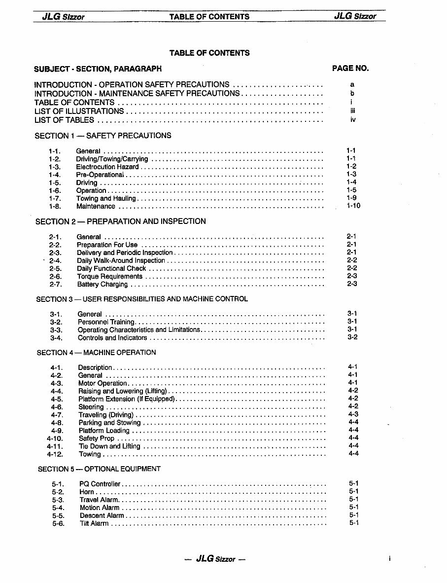JLG CM2033, CM2046, CM2033, CM2546, CM2558 Models Complete Workshop Service Repair Manual preview img 7