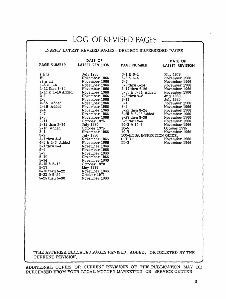 1968-1976 Mooney M20F Illustrated Parts Catalog preview img 3