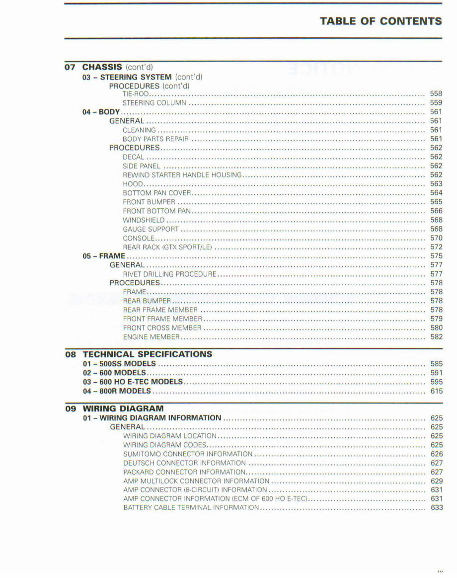 2009 Ski-Doo Summit Everest 154 BOOR Power TEK Factory Service & Work Shop Manual preview img 10
