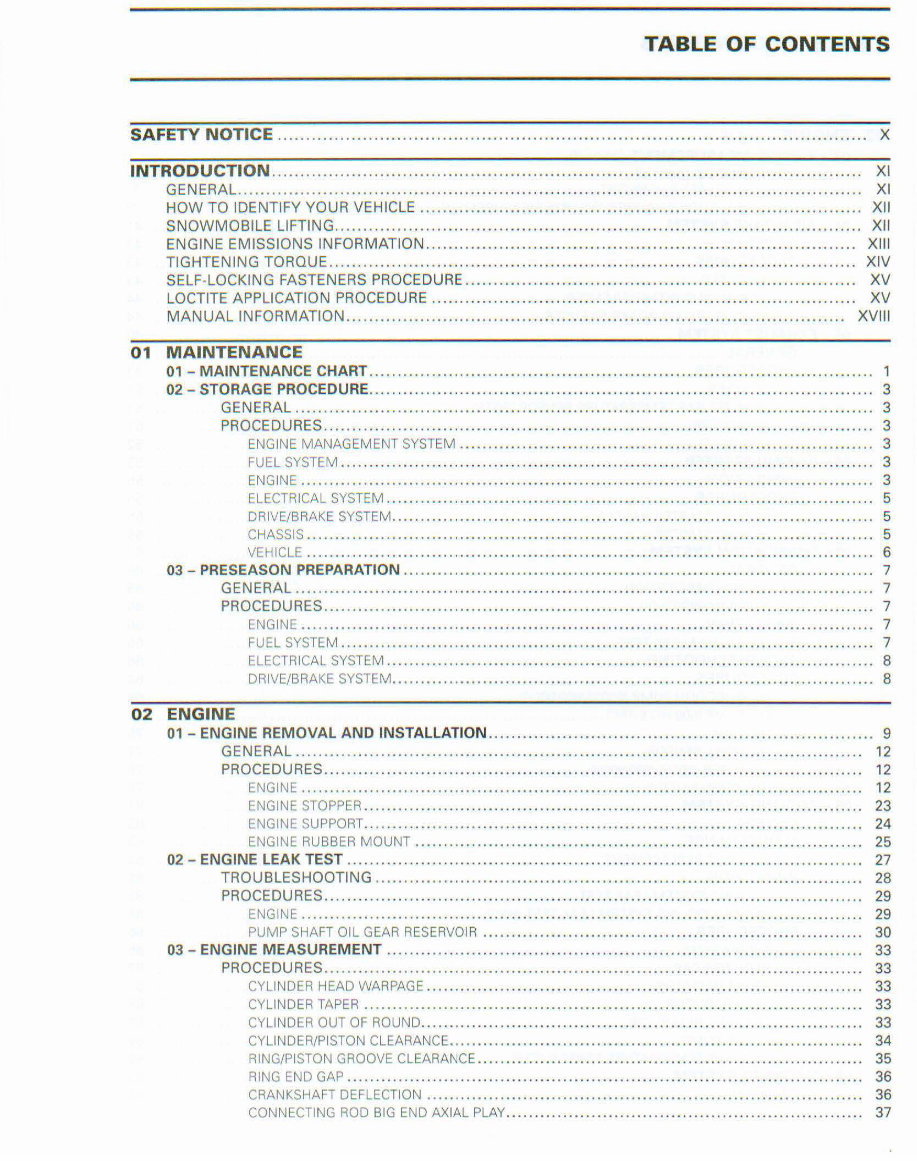 2009 Ski-Doo Summit Everest 154 BOOR Power TEK Factory Service & Work Shop Manual preview img 2