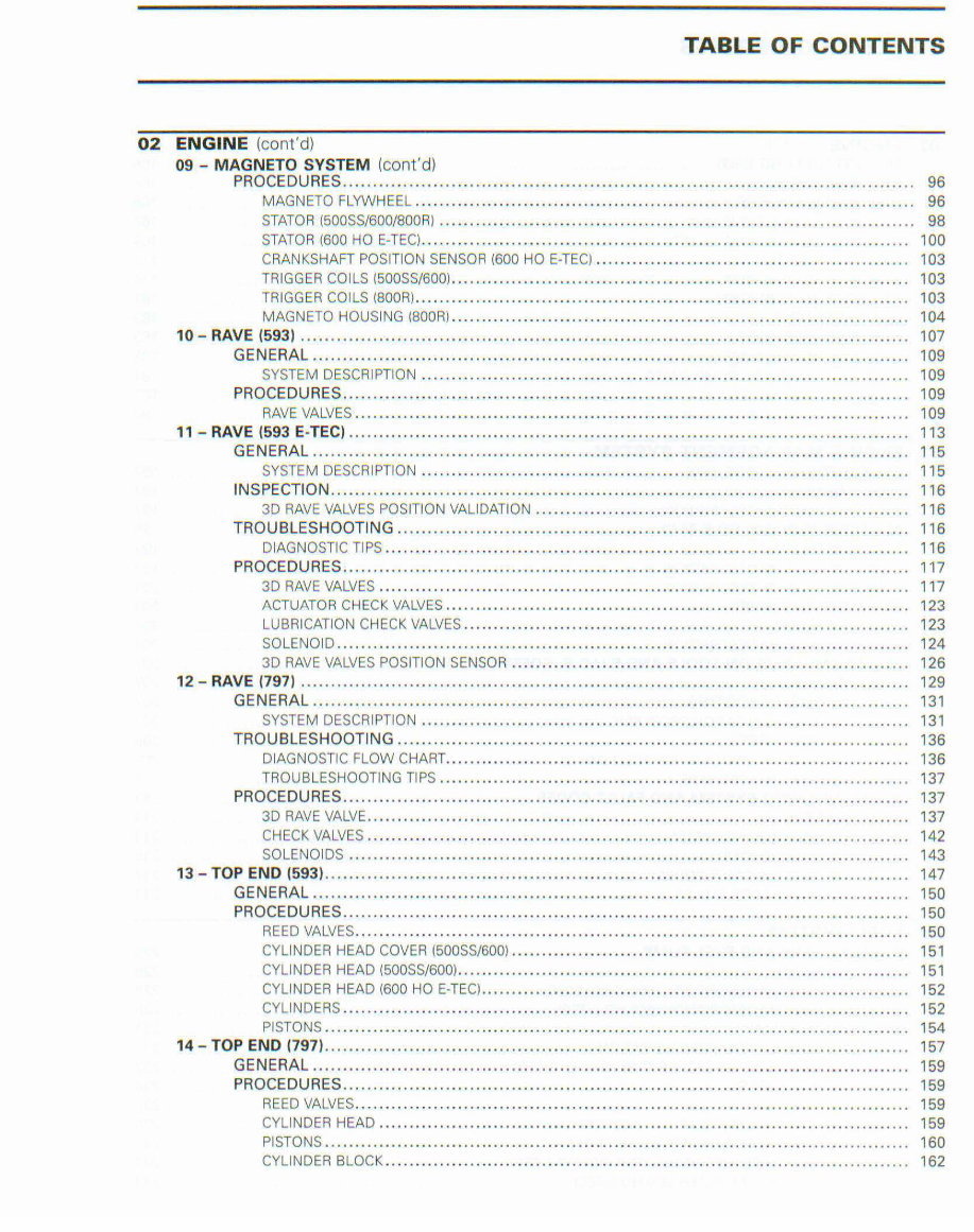 2009 Ski-Doo Summit Everest 154 BOOR Power TEK Factory Service & Work Shop Manual preview img 4