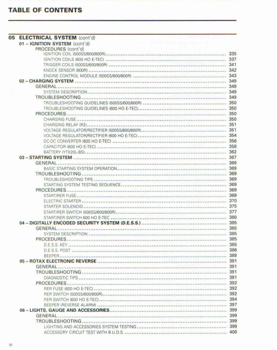2009 Ski-Doo Summit Everest 154 BOOR Power TEK Factory Service & Work Shop Manual preview img 7