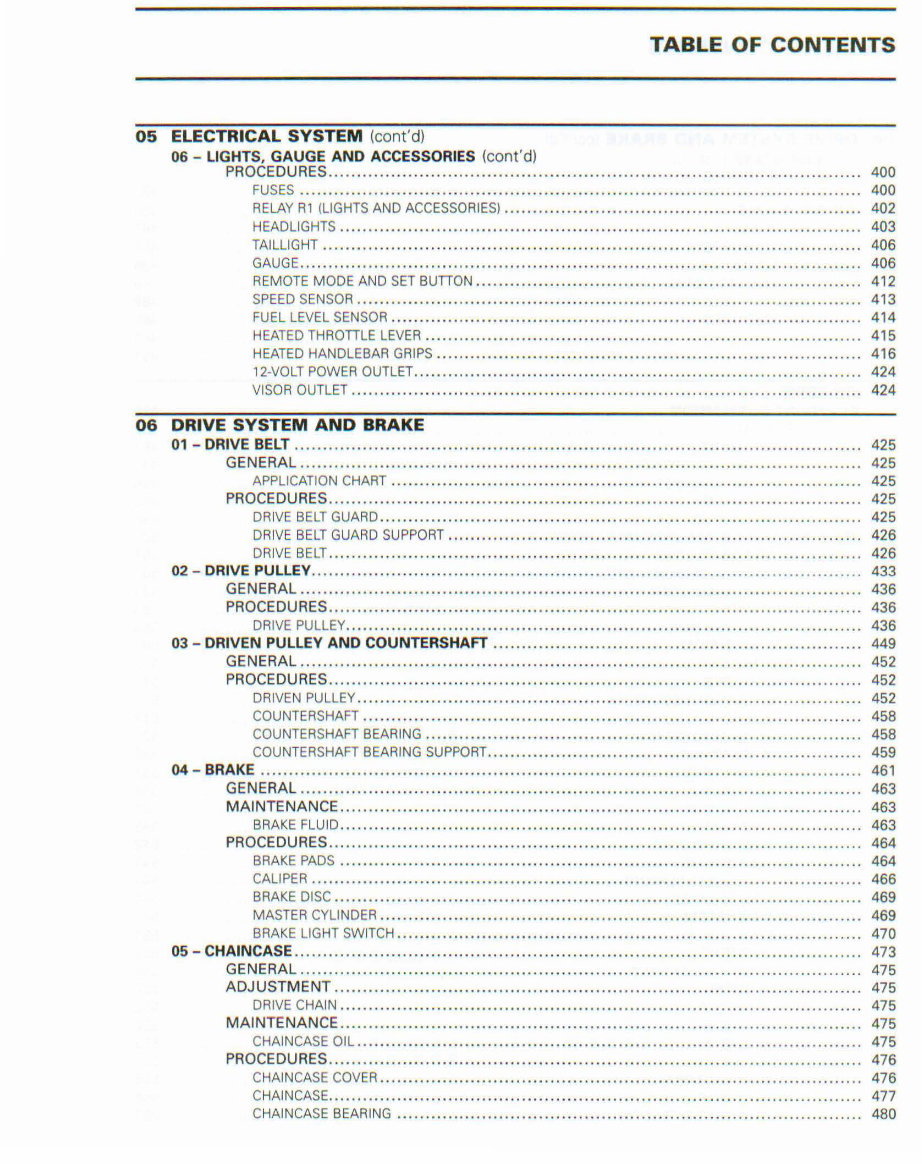 2009 Ski-Doo Summit Everest 154 BOOR Power TEK Factory Service & Work Shop Manual preview img 8