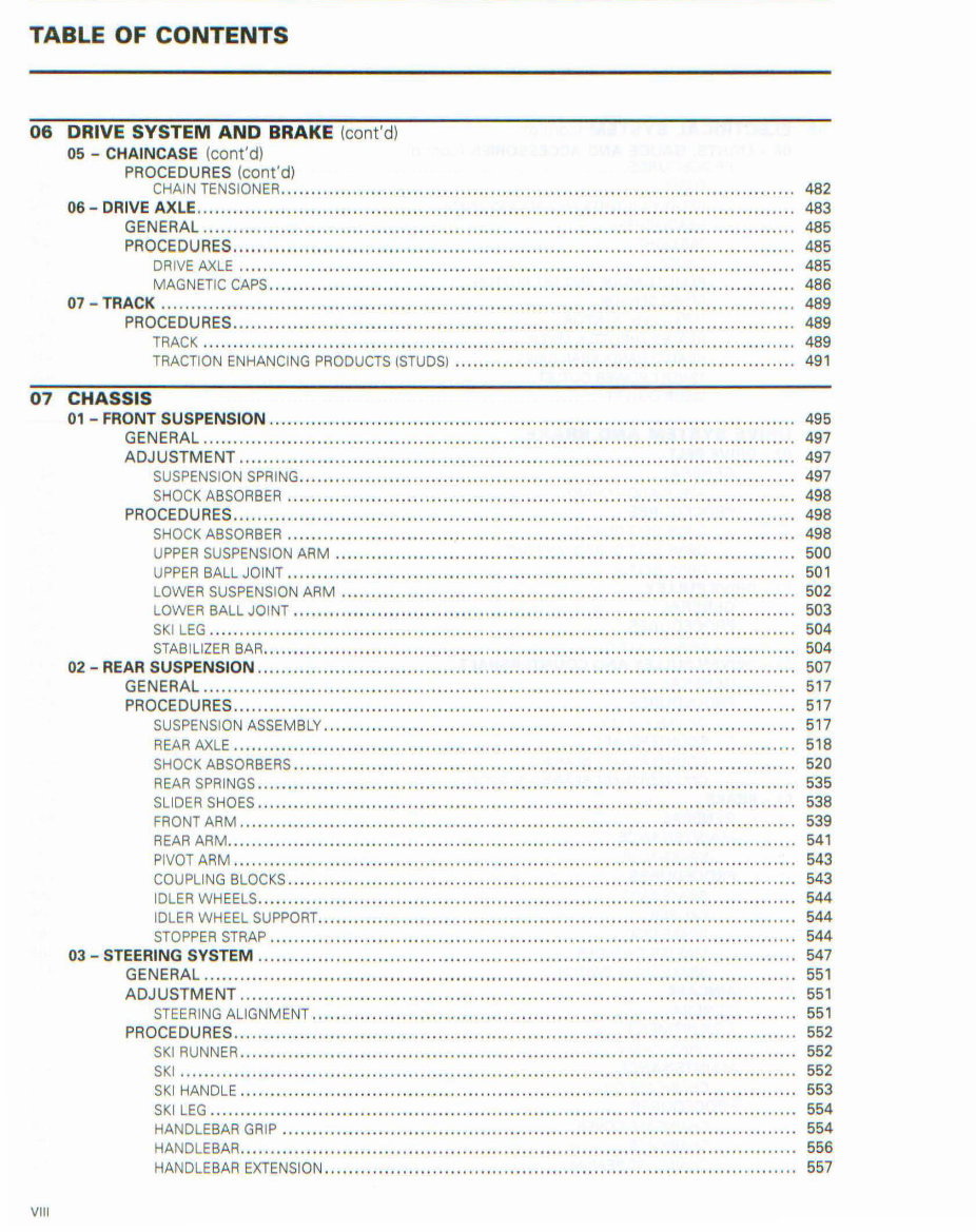 2009 Ski-Doo Summit Everest 154 BOOR Power TEK Factory Service & Work Shop Manual preview img 9