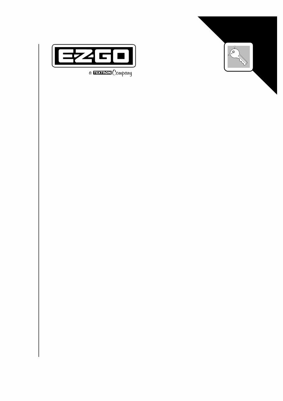 1999-2000 E-Z-GO Industrial/Workhorse (800/1000/1200) UTV OEM Service & Repair Manual preview img 1