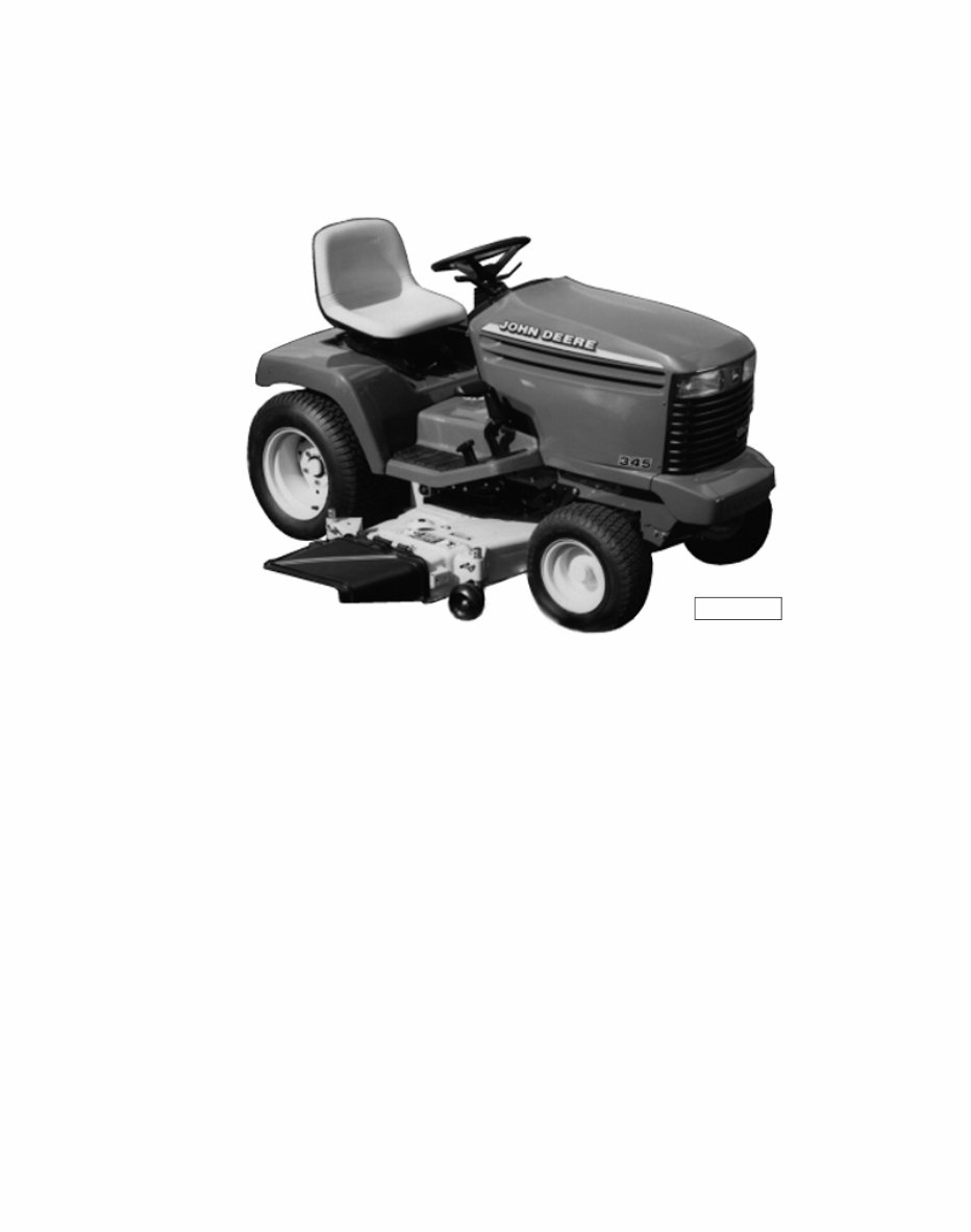 John Deere 325, 335, 345 Lawn and Garden Tractors Service & Repair Manual preview img 2