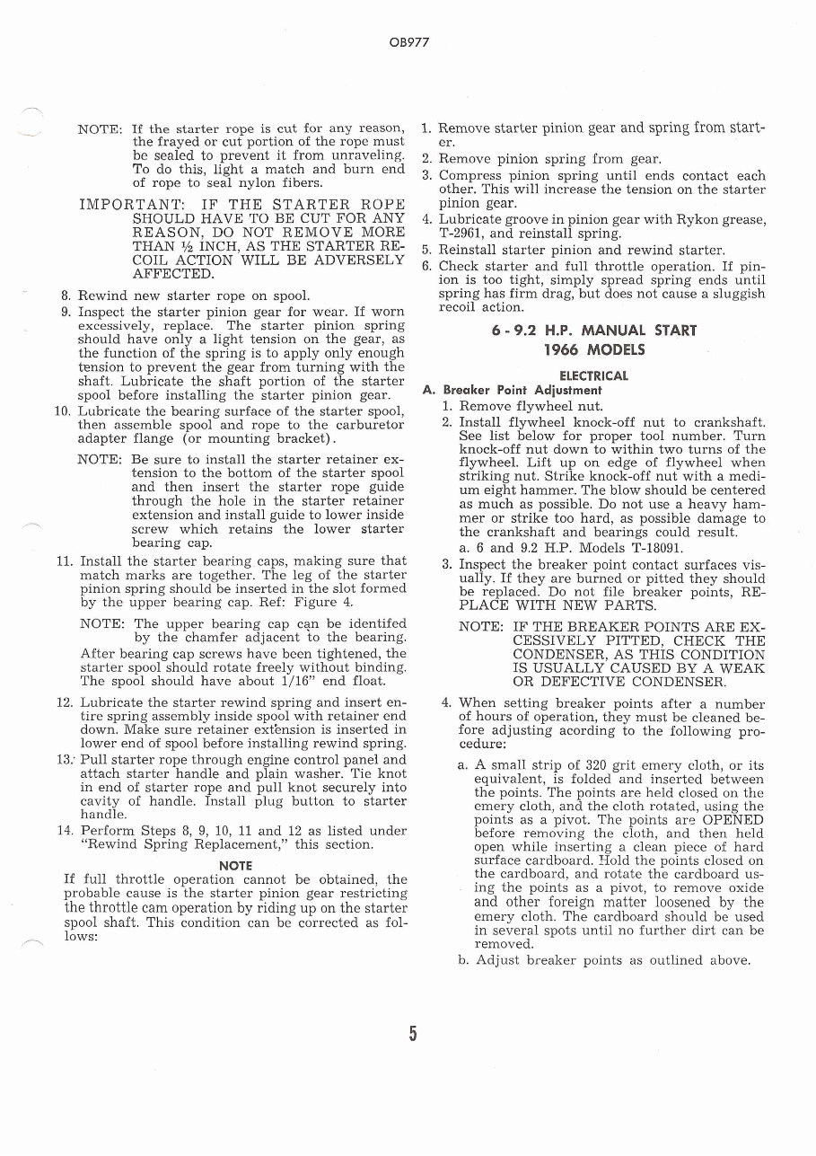 1967 Sea King Outboard Motors Factory Service & Work Shop Manual preview img 5