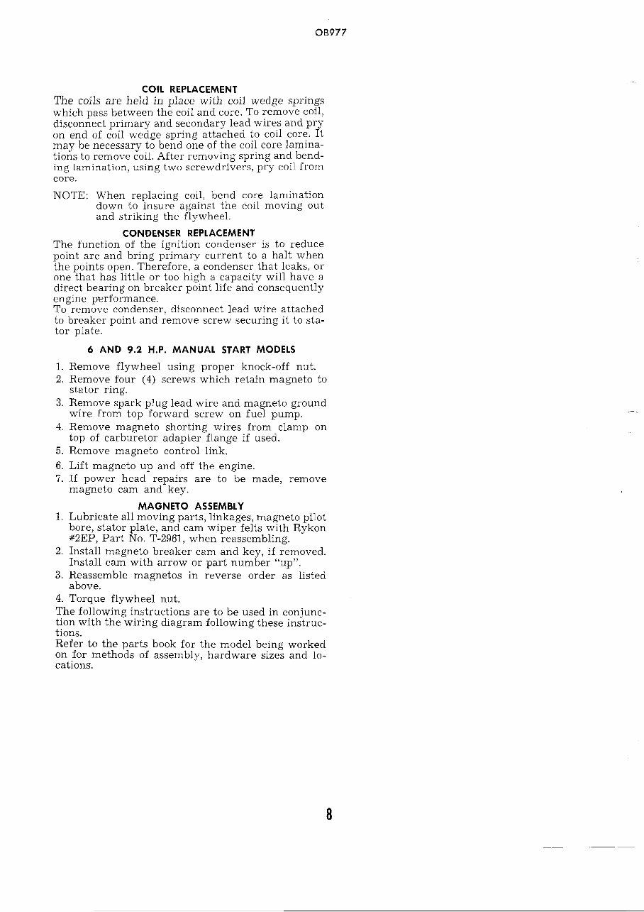 1967 Sea King Outboard Motors Factory Service & Work Shop Manual preview img 8