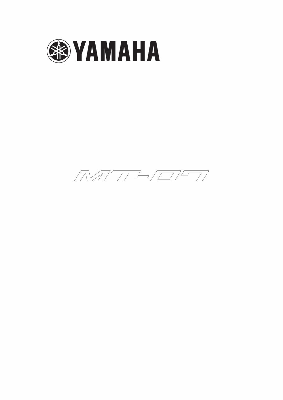 2013-2015 Yamaha MT07 MT-07 Motorcycle Service & Repair Manual preview img 1
