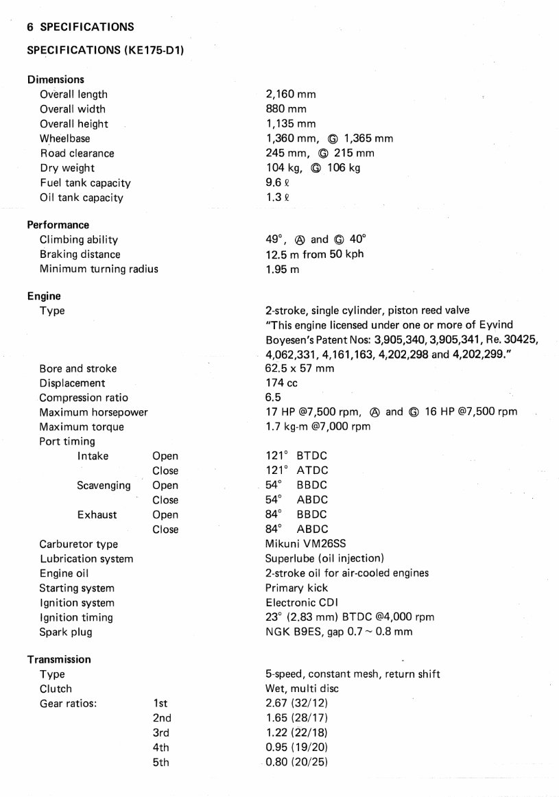 Kawasaki KE175 1979-1983 Workshop Service Repair Manual preview img 10