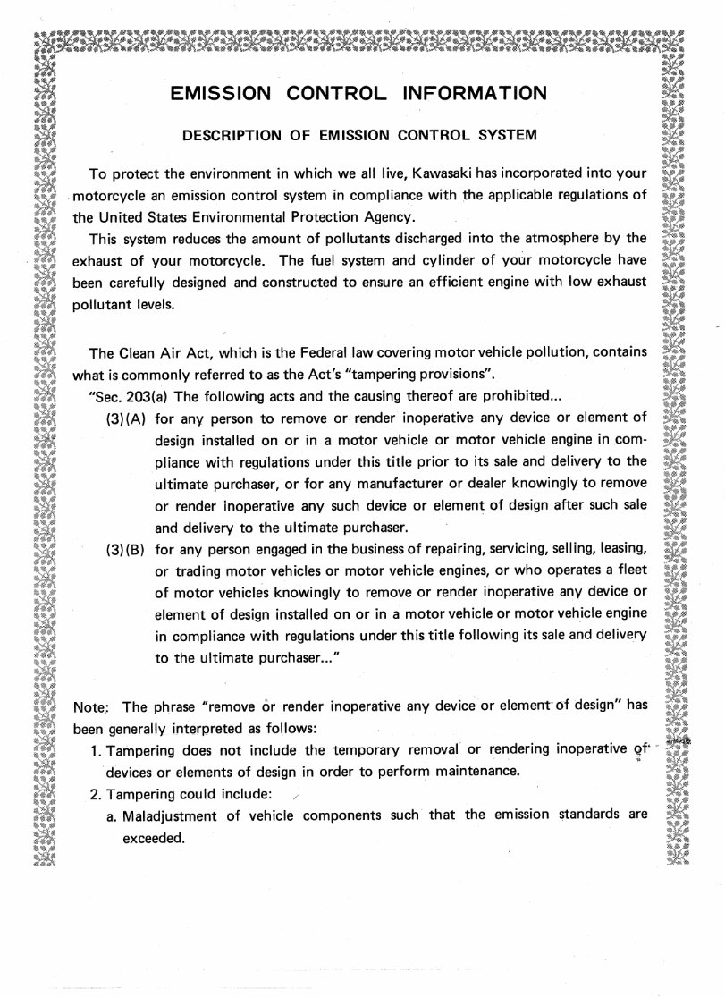 Kawasaki KE175 1979-1983 Workshop Service Repair Manual preview img 5