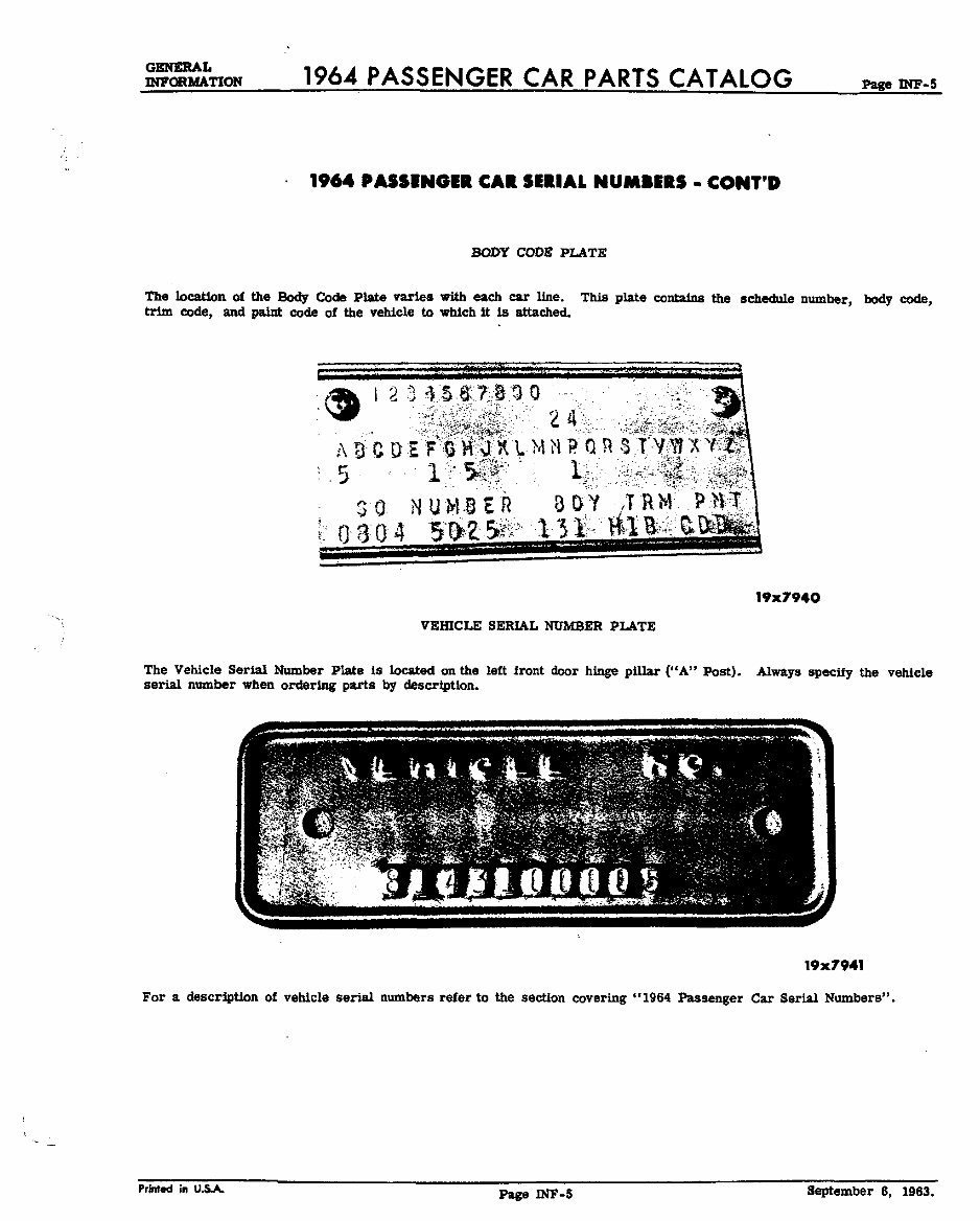1964 Dodge/Chrysler/Plymouth/Imperial Parts Catalog 330/440/Custom 880/Dart/Dart 270/Dart GT/Polara/Polara 500/Valiant 100 200/S preview img 5
